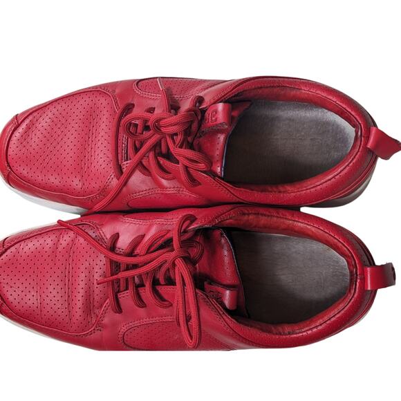 CLAE Shoes Mens 11.5 Parker Sneakers Red Leather Athletic Stylish Streetwear main image 12